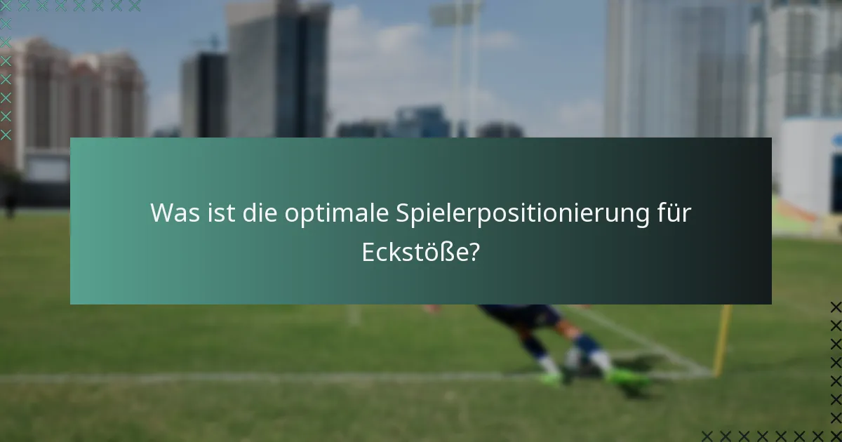 Wie führt man einen Eckstoß im Futsal aus?